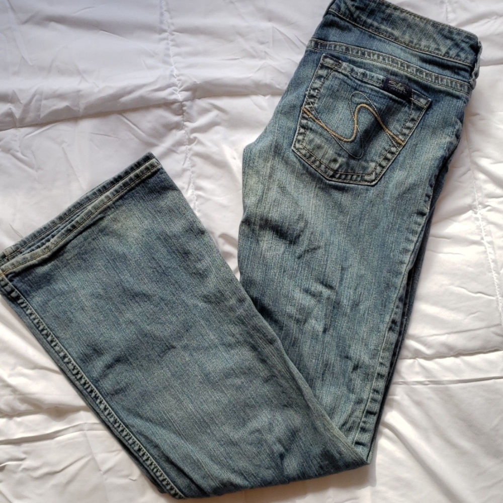 Silver Tia Bootcut Jeans Size 29